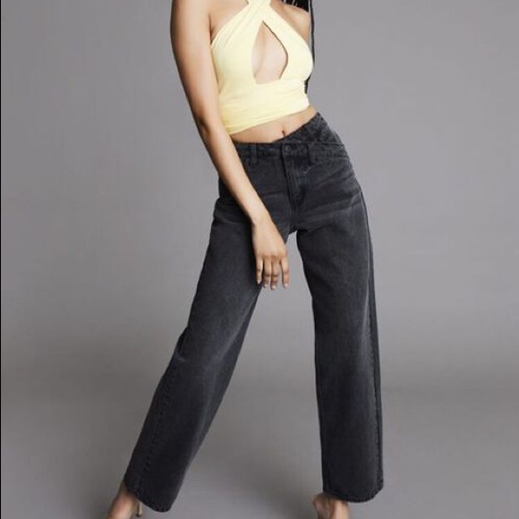 Forever 21 Crisscross Waist 90s Fit Jeans - Picture 8 of 9